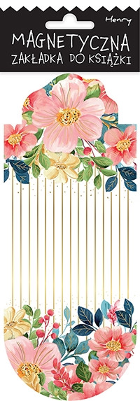 Zakładka magnetyczna owal Kolorowe Kwiaty Henry